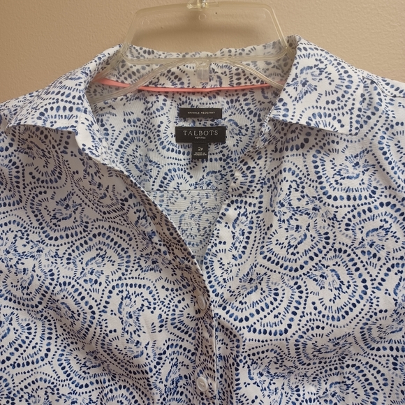 Talbots button down shirt - sz 2p - Picture 3 of 15